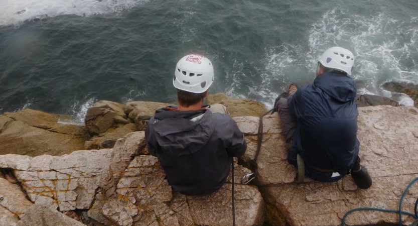 rock climbing course for teens in maine